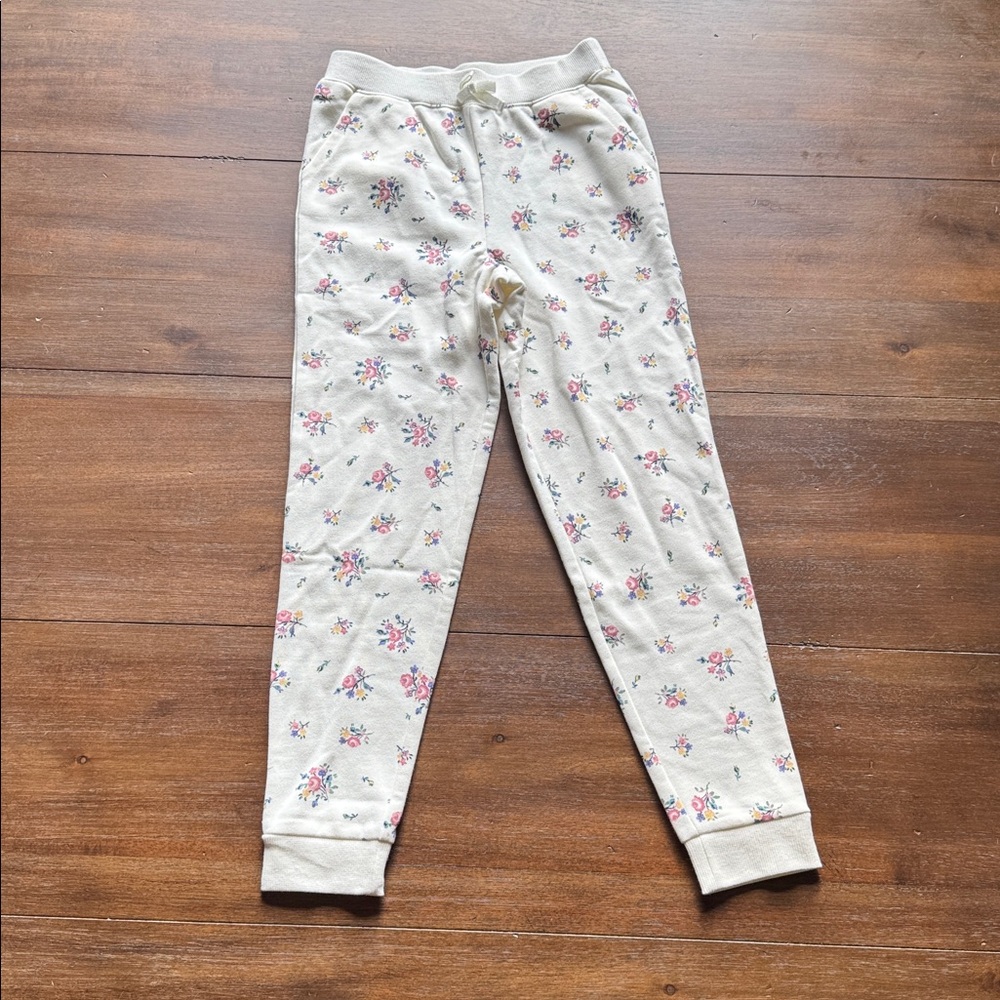New with tag Sz 10 Janie and Jack floral fleece pocketed pants joggers